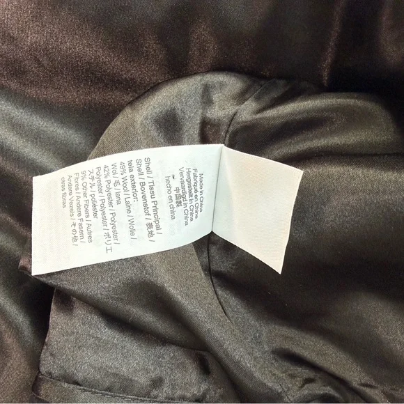 JCREW Factory LADY DAY  Black Women's Coat - Picture 7 of 9